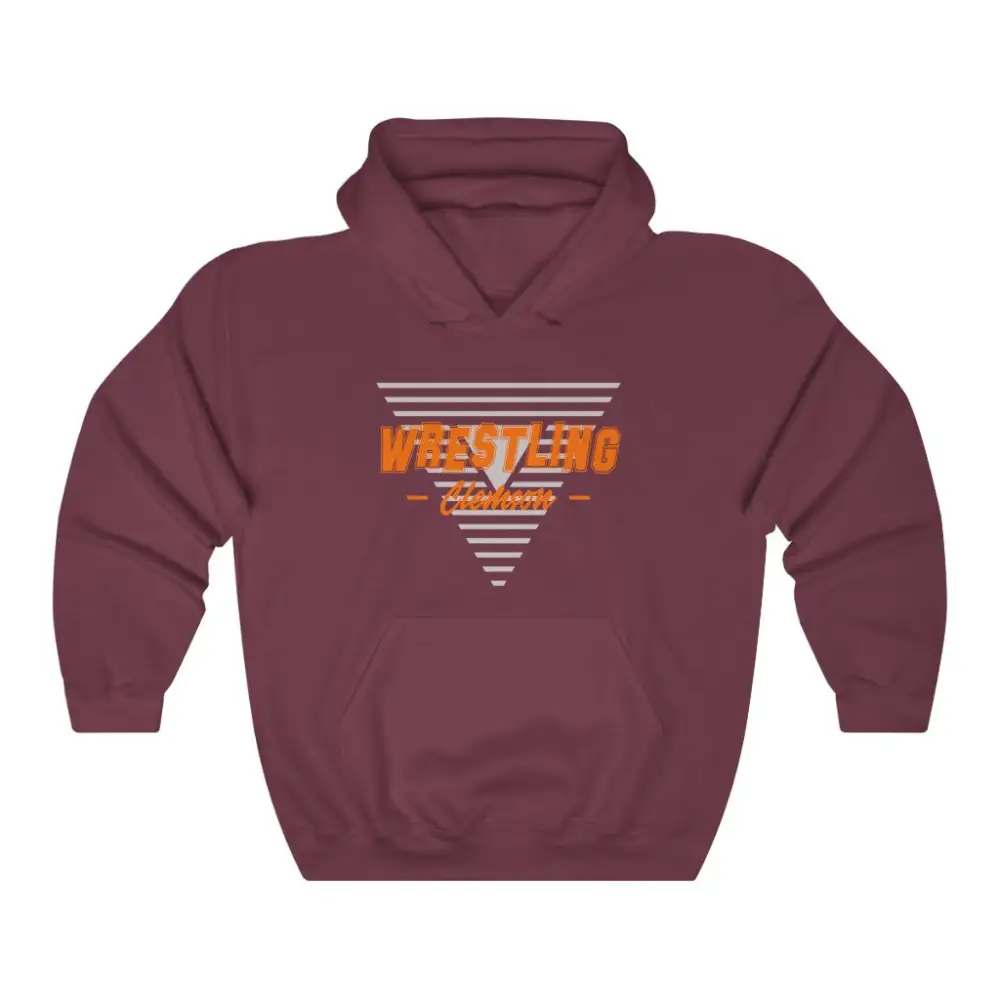 Everyday Triangle Emblem Wrestling Graphic Pullover Hoodie