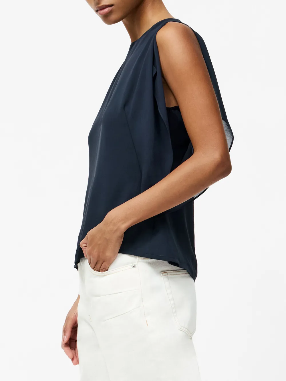 Casual All-Match Solid Color Sleeveless Top