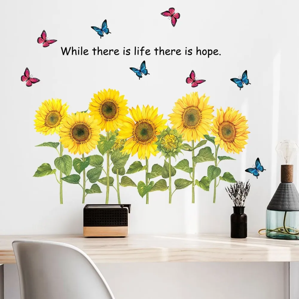 Butterfly & Sunflower Sticker