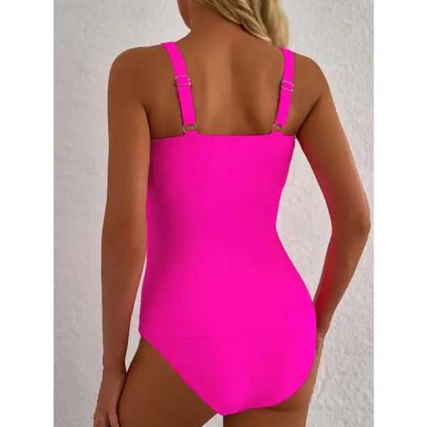Women's Ruched Tankini Set
