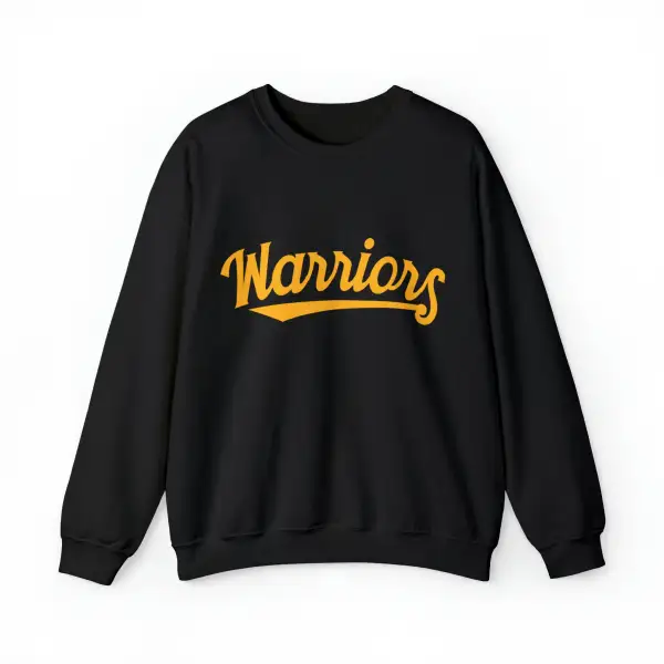 Script Blue Accent Gold Accent Team Graphic Crewneck Sweatshirt