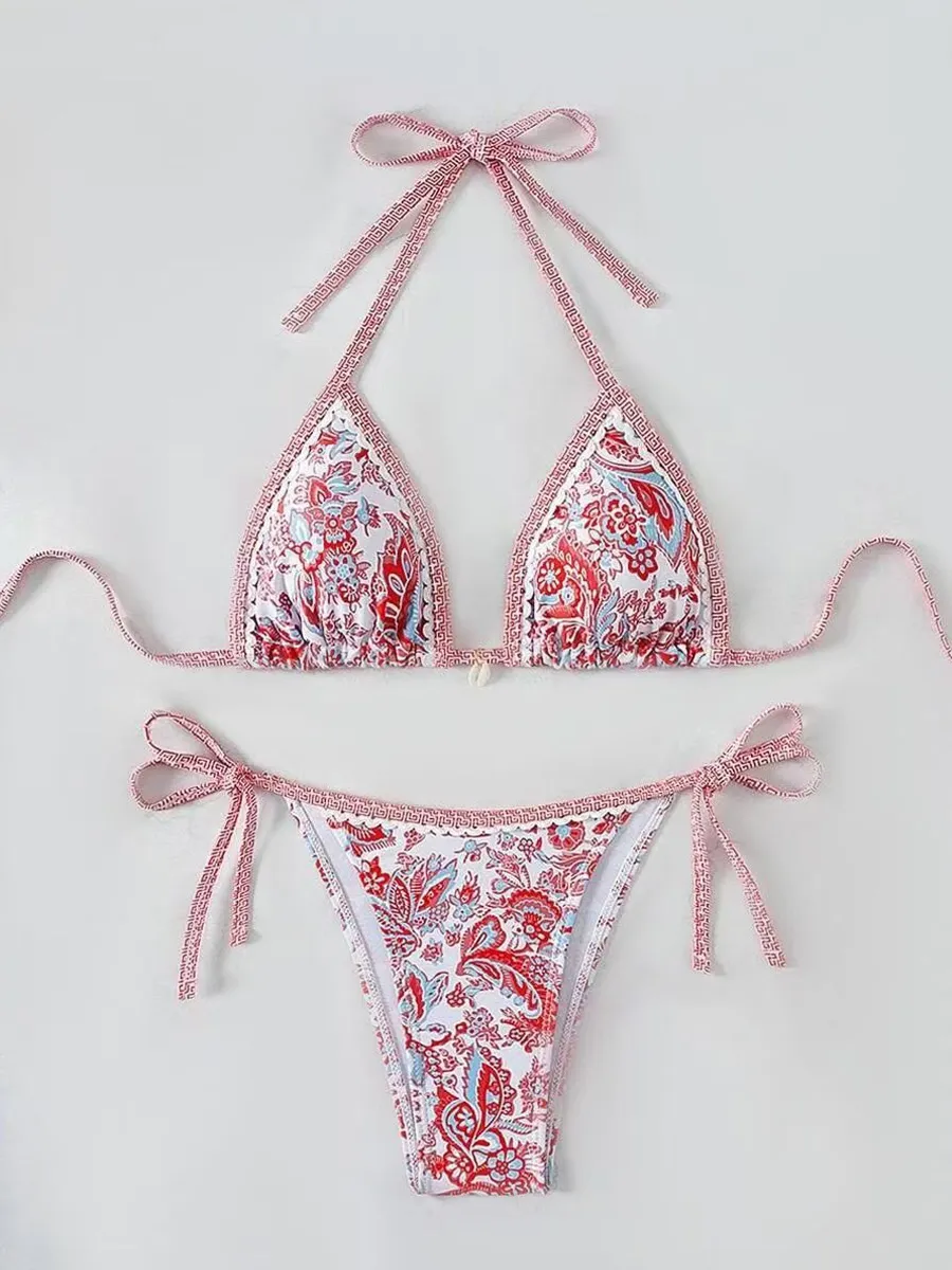 Isadora Floral Trim Bikini