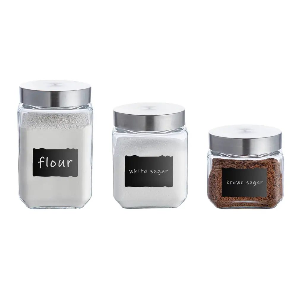 Chalkboard-Label Pantry Jar Set