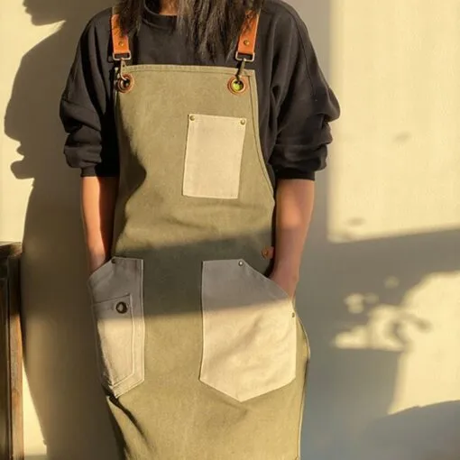 Practical Canvas Crossback Kitchen Work Apron