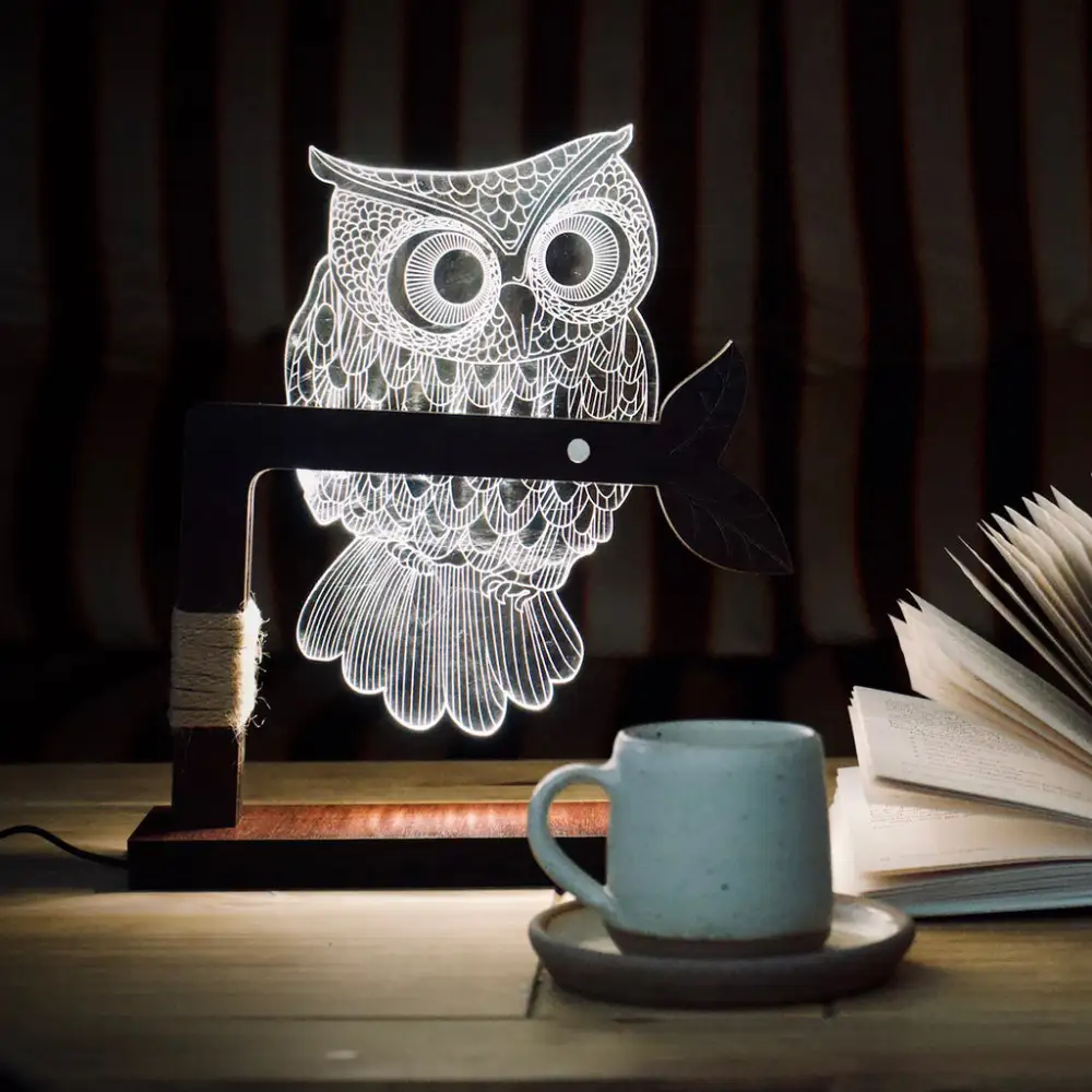 Woodland Owl Accent Lamp