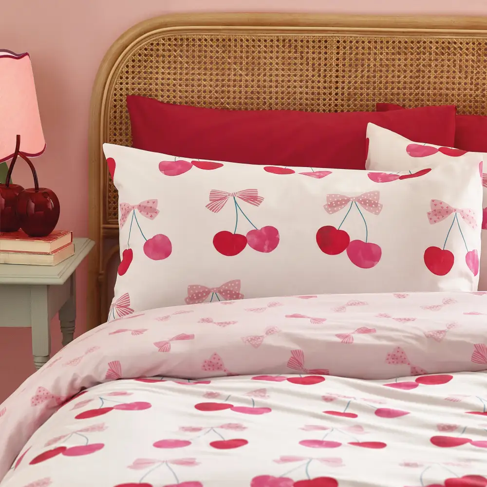 Classic Bedroom Reversible Printed Linen Duvet Cover Set