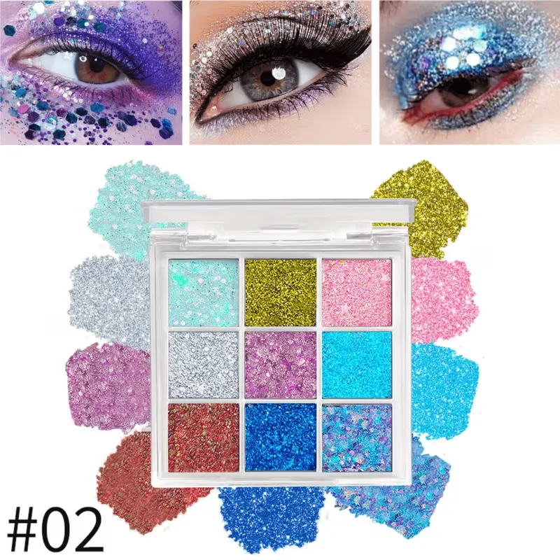 Colorful Glitter Eyeshadow Palette