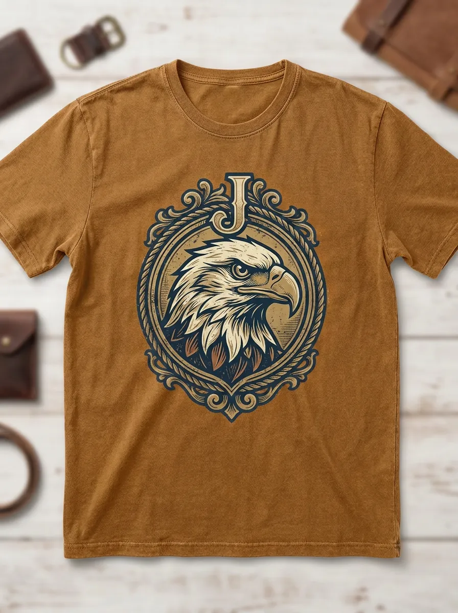 Women's Eagle Watercolor Nature Graphic T-Shirt