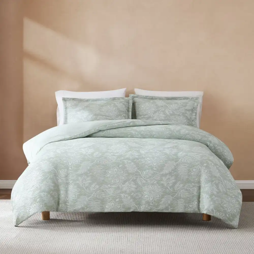 Jacquard Floral Duvet Cover Bedding Set