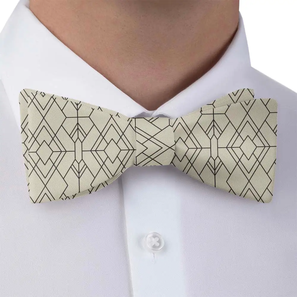 Vintage Deco Motif Bow Tie