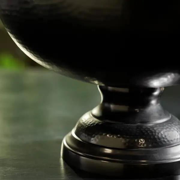Hammered Metal Punch Bowl