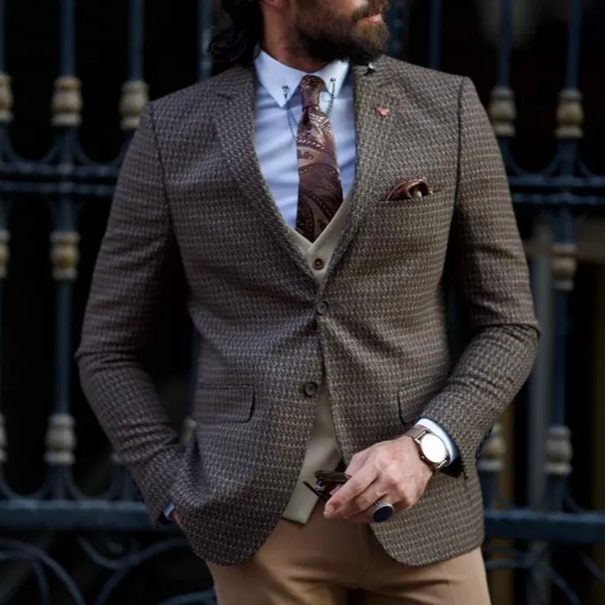 Slim Fit Marled Blazer