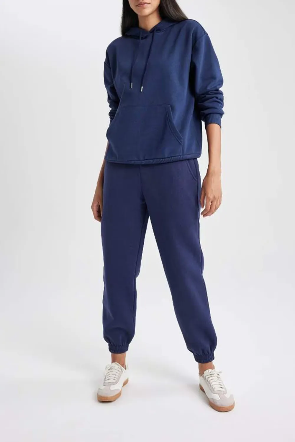 Casual Solid Straight Pants