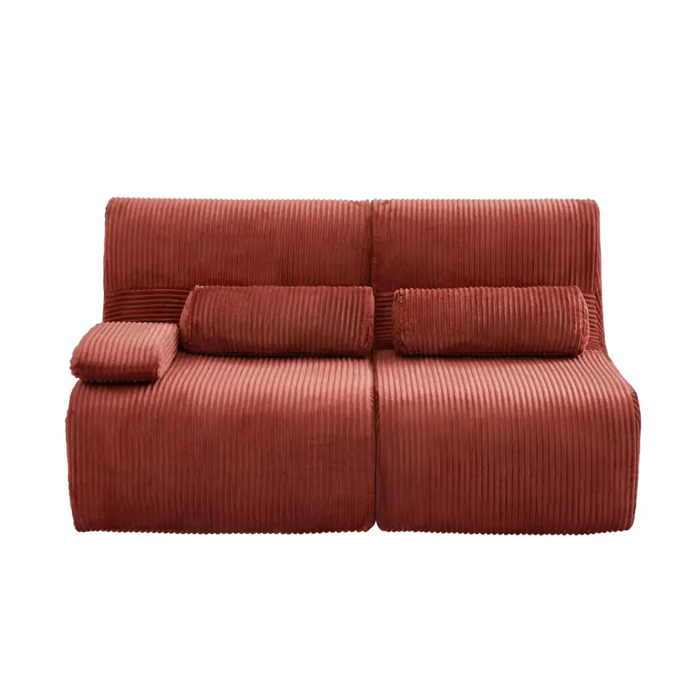 Modular Corduroy Loveseat