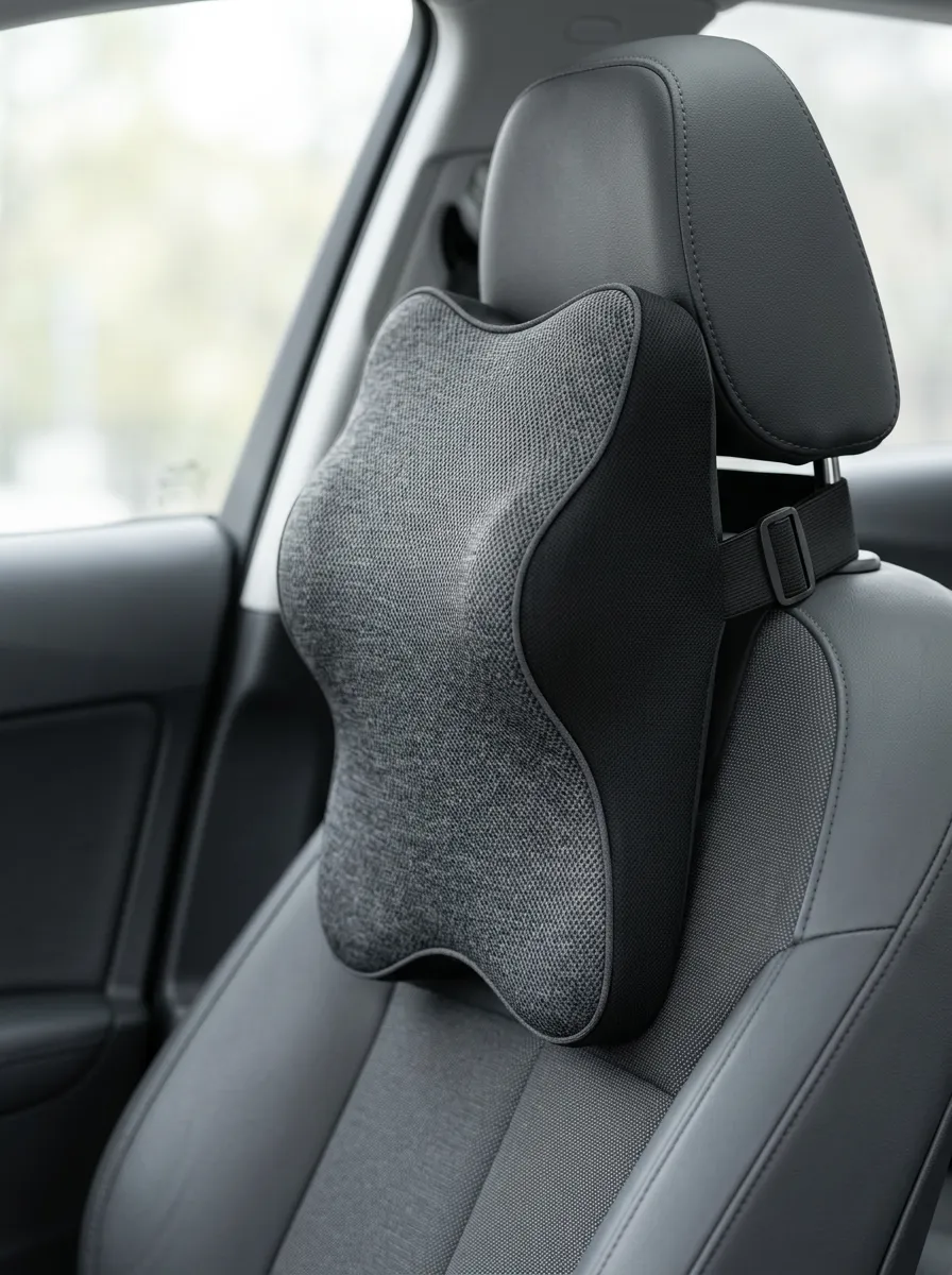 Refined Neck-Support Memory-Foam Car Neck Support Pillow