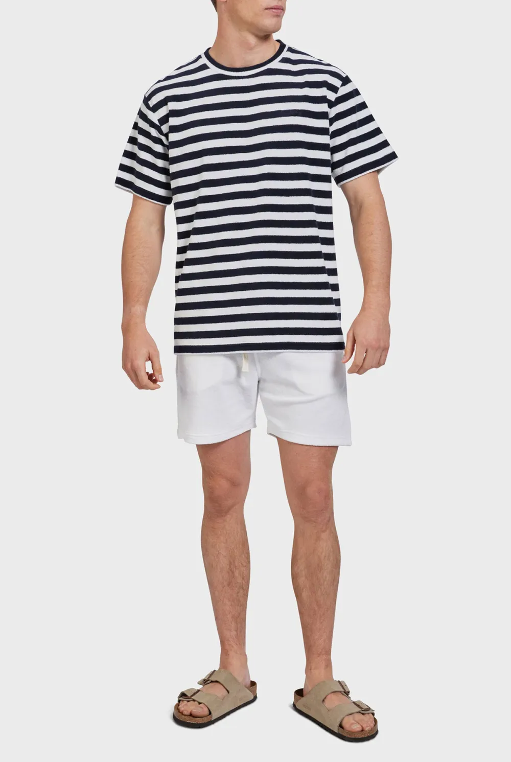 Lightweight Terry Lined Drawstring Beach Shorts
