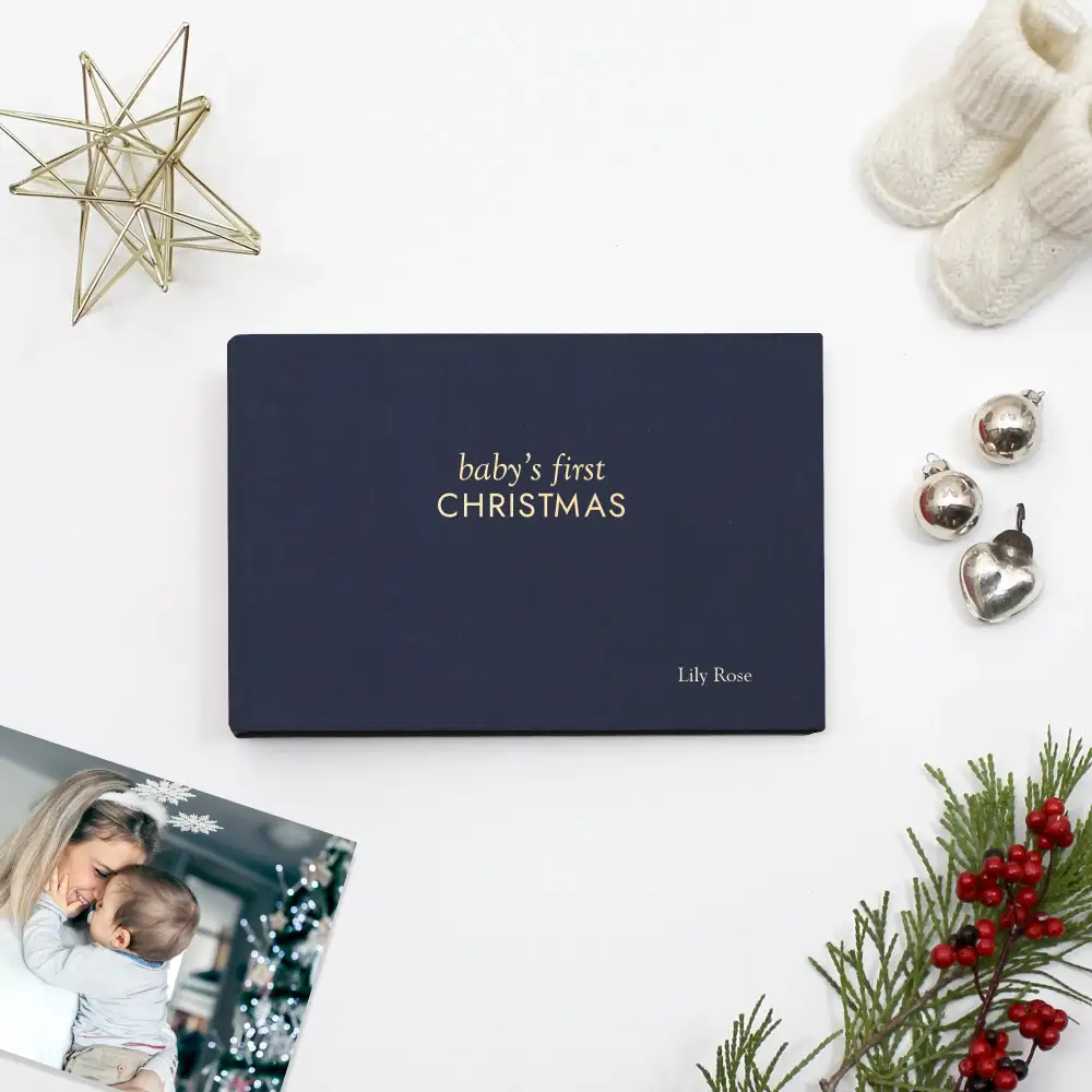 Signature Cotton Baby Christmas Photo Album
