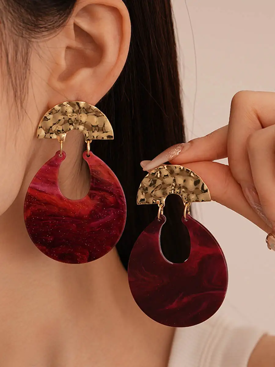 Sculptural Openwork Drop Earrings