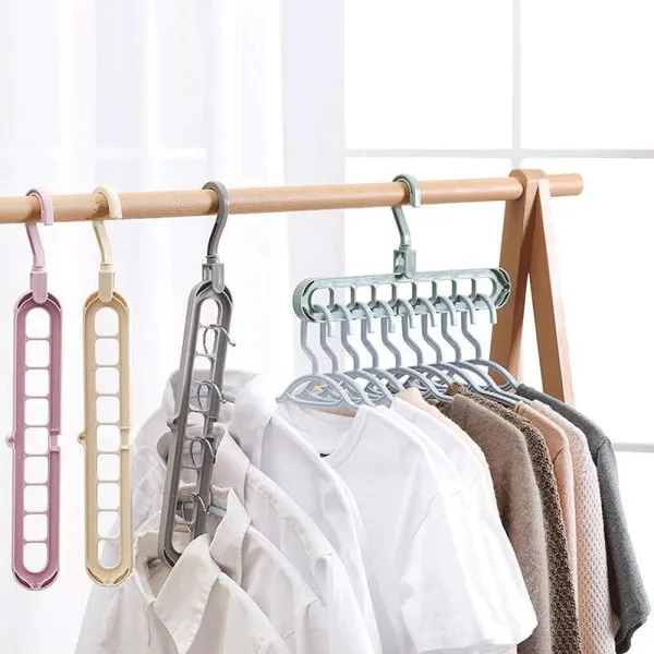 Rotating Multi Hole Closet Hanger