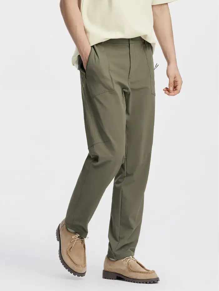 Men's Straight Open-weave Trousers