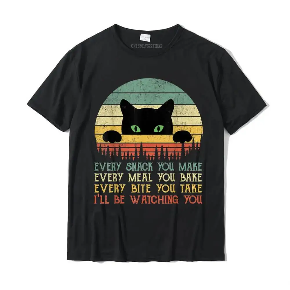 Cat Watching Graphic T-Shirt