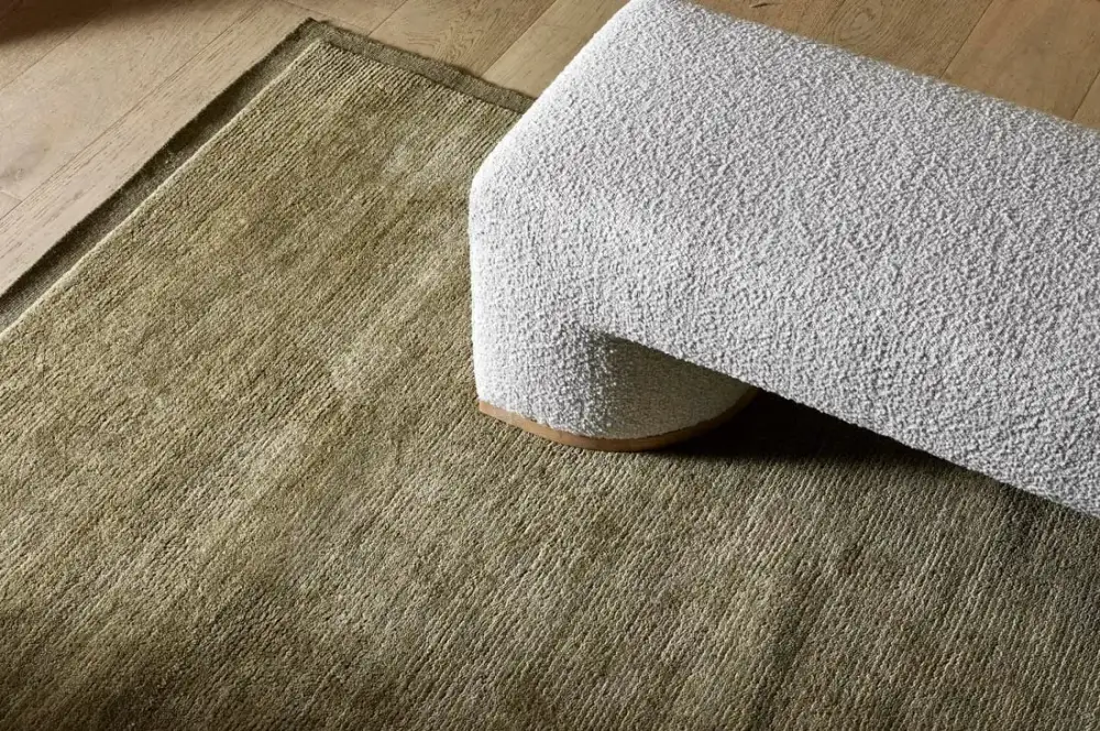 Wool Handwoven Bordered Area Rug