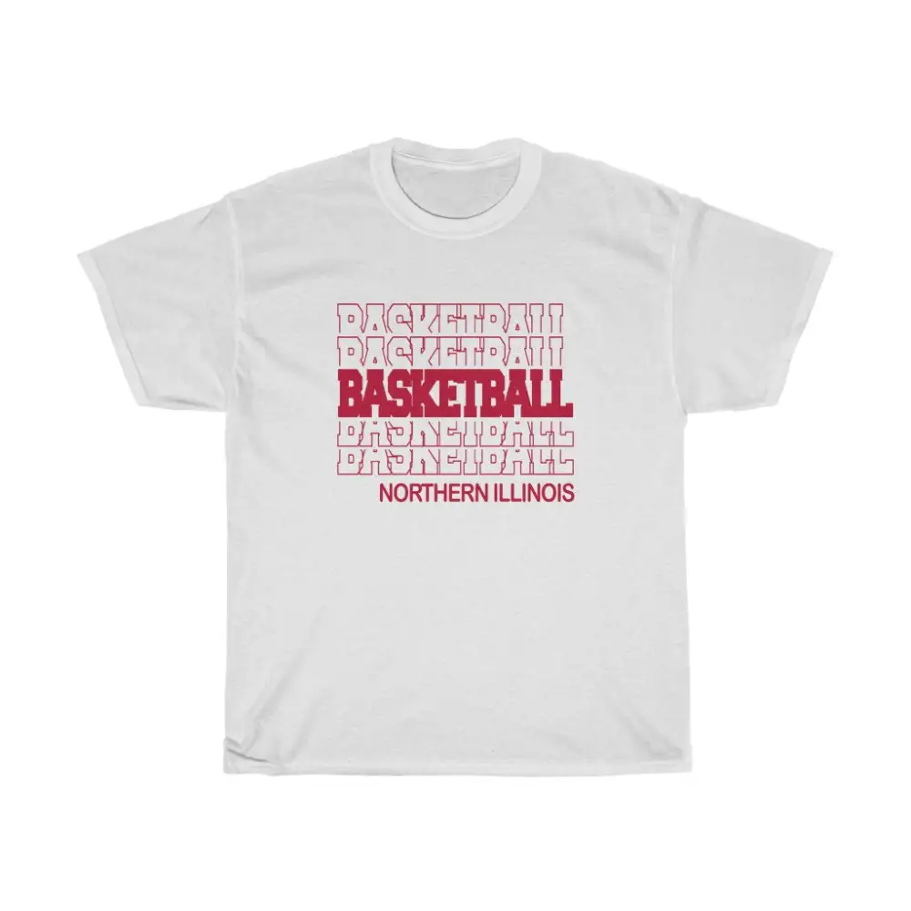Basketball Northern Illinois in Modern Stacked Lettering