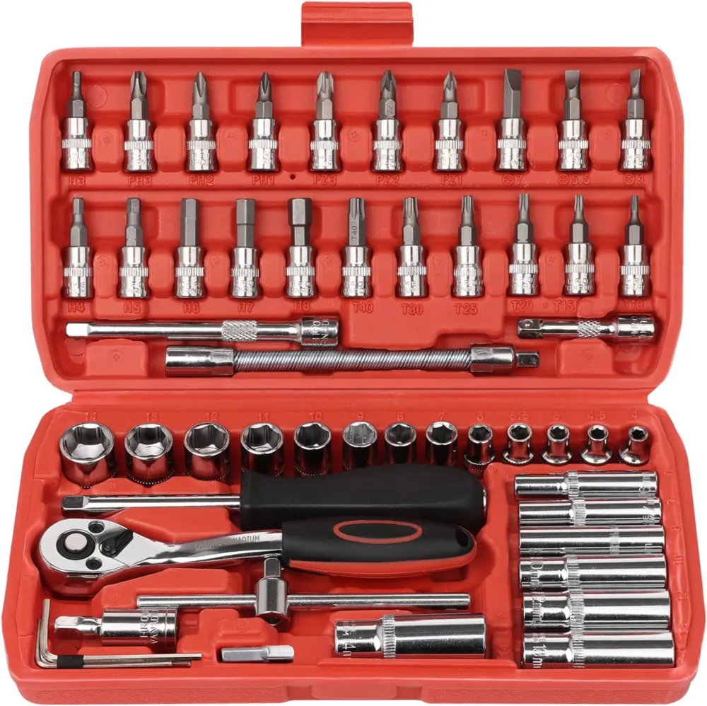 Ratchet Socket And Bit Tool Set