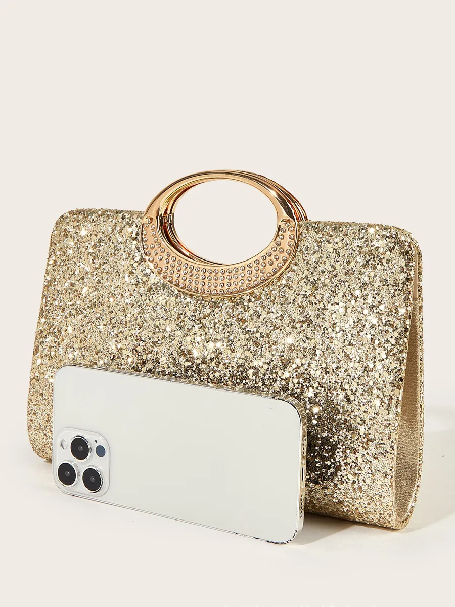 Luna Retro Large Round Ring Handbag