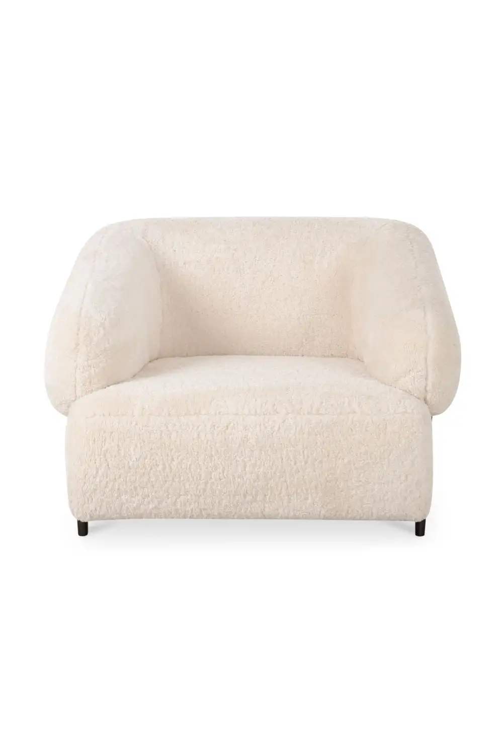 Curved Fur Lounge Chair