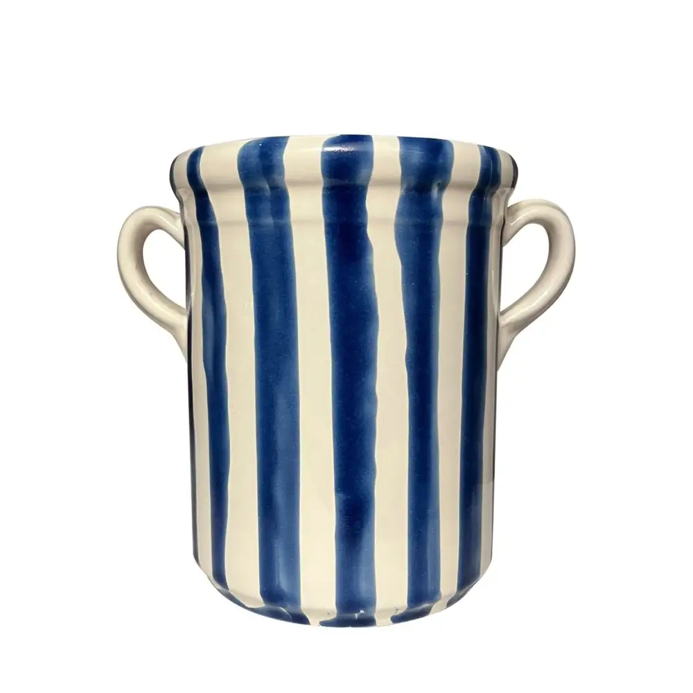 Striped Ceramic Wine Cooler