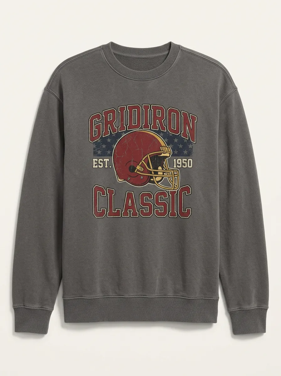 Men's Sunday Game Classic Long Sleeve Football Tee