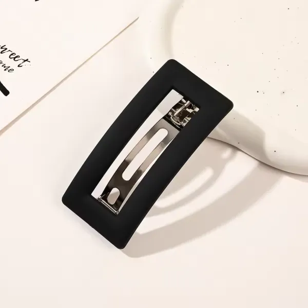 Matte Finish Rectangular Hair Clip