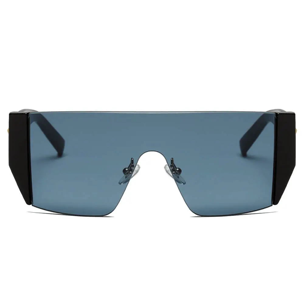 Marble Square Round Frame Sunglasses