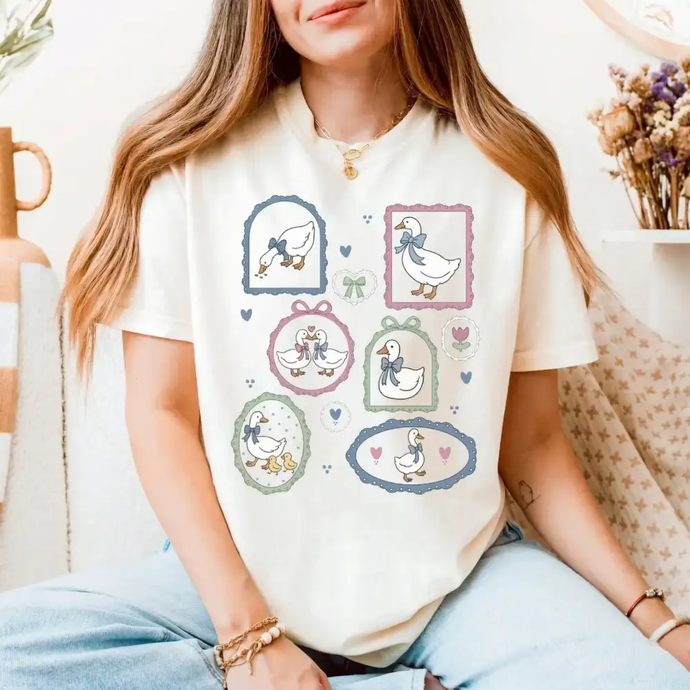 Countryside Goose Graphic Top
