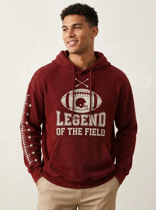Men's Football Legend of the Field Helmet Arrow Printed Hoodie
