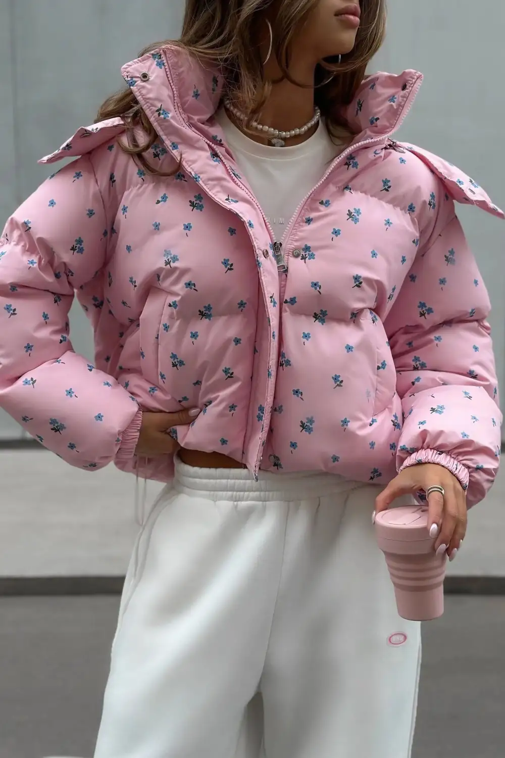 Floral Puffer Jacket