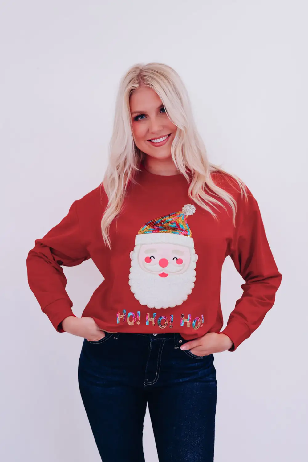 HO Sequined Claus Sweatshirt