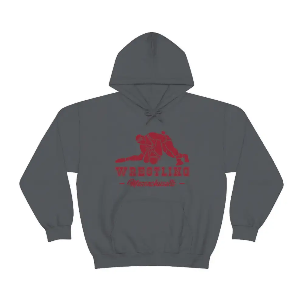 Sport Print Wrestling Graphic Pullover Hoodie