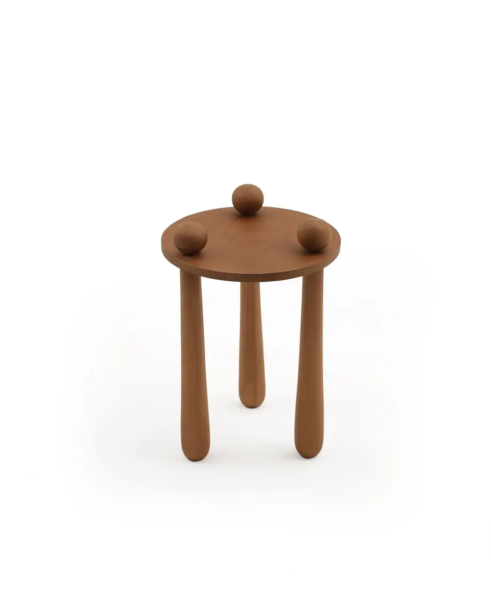 Rounded Oak Side Table
