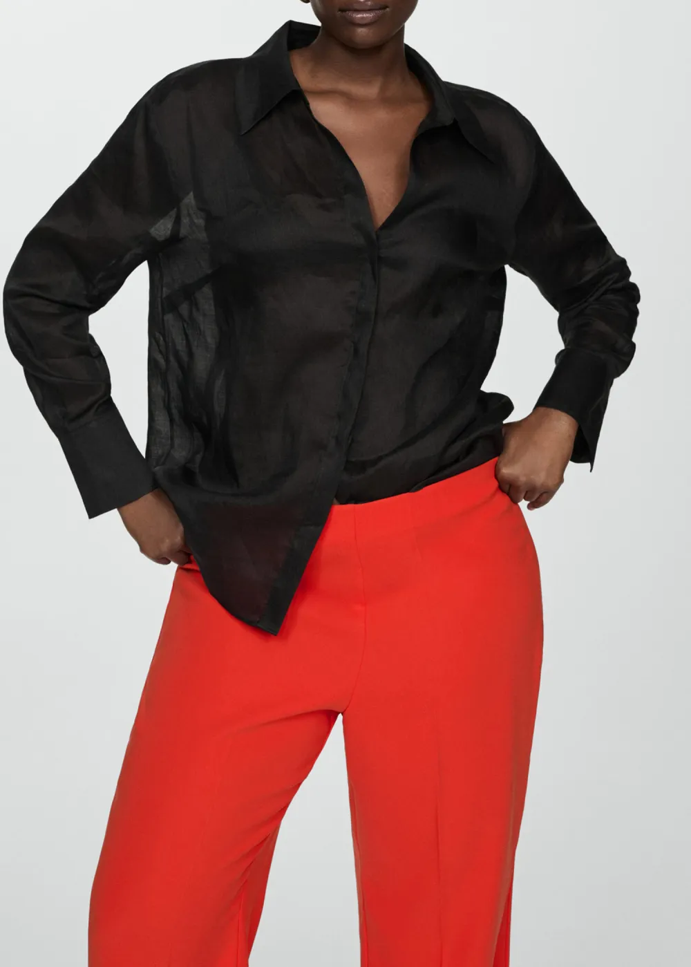Wideleg Pants With Belt
