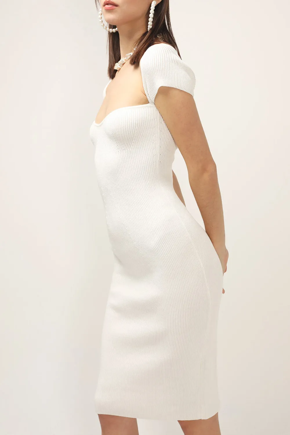 Ribbed Bustier Dress