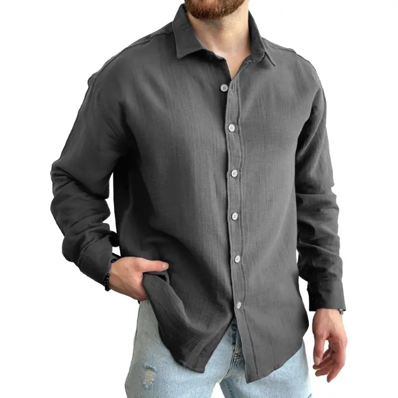 Washed Textured Woven Shirt