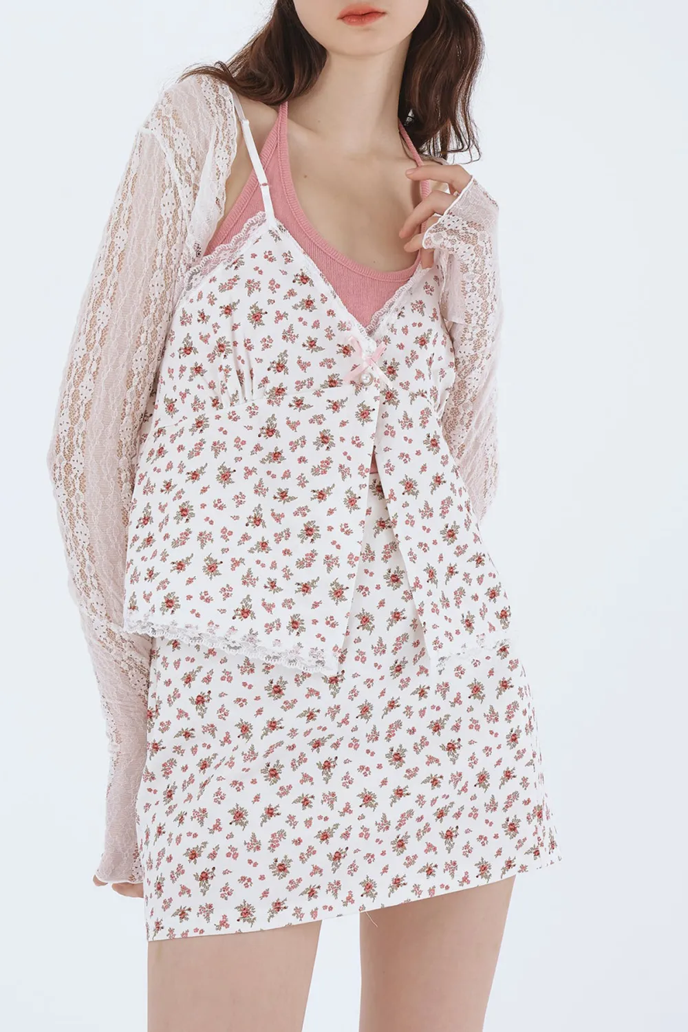 Lace Cropped Shrug Cardi