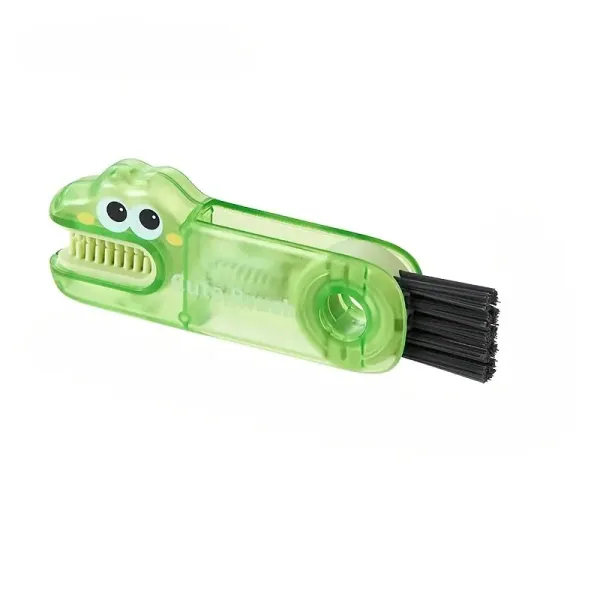 Durable Crocodile-Shaped Three-In-One Cup Lid Brush Cleaner