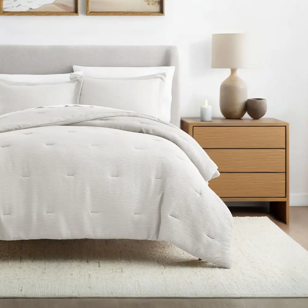 Cloud Weave Textured Down Alternative Comforter Set