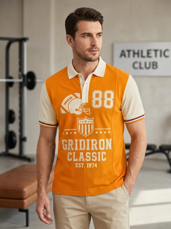 Men's Everyday Gridiron Helmet Polo Shirt