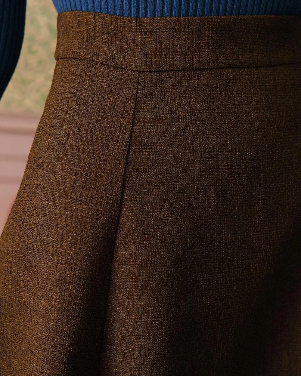 Casual Style Brown Skirt