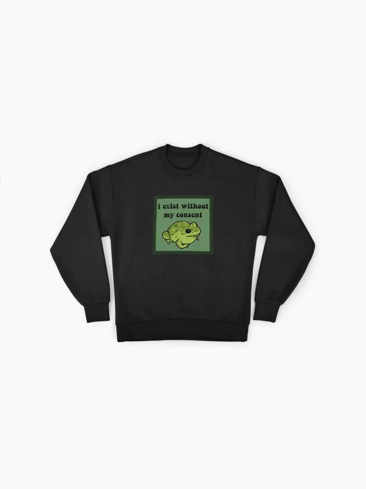 Cute Frog Anxiety Meme Sweatshirt