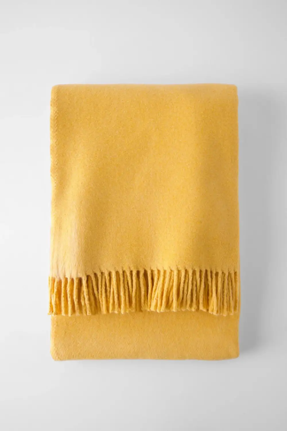 Solid Cotton Blend Throw